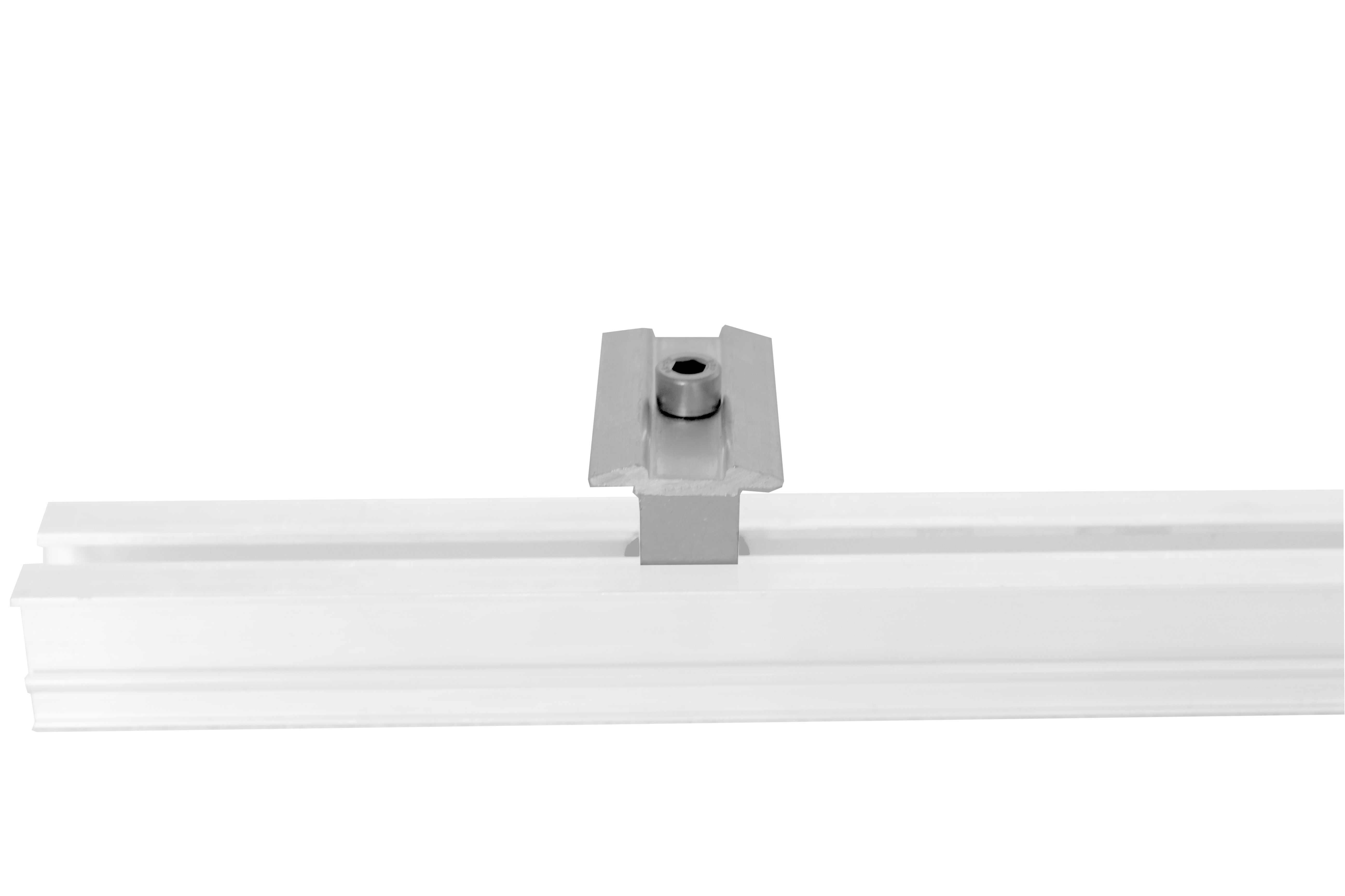 ZinCo PV-Modul-Mittelklemme Alu natur für Modulrahmenhöhe von 30 mm bis 40 mm