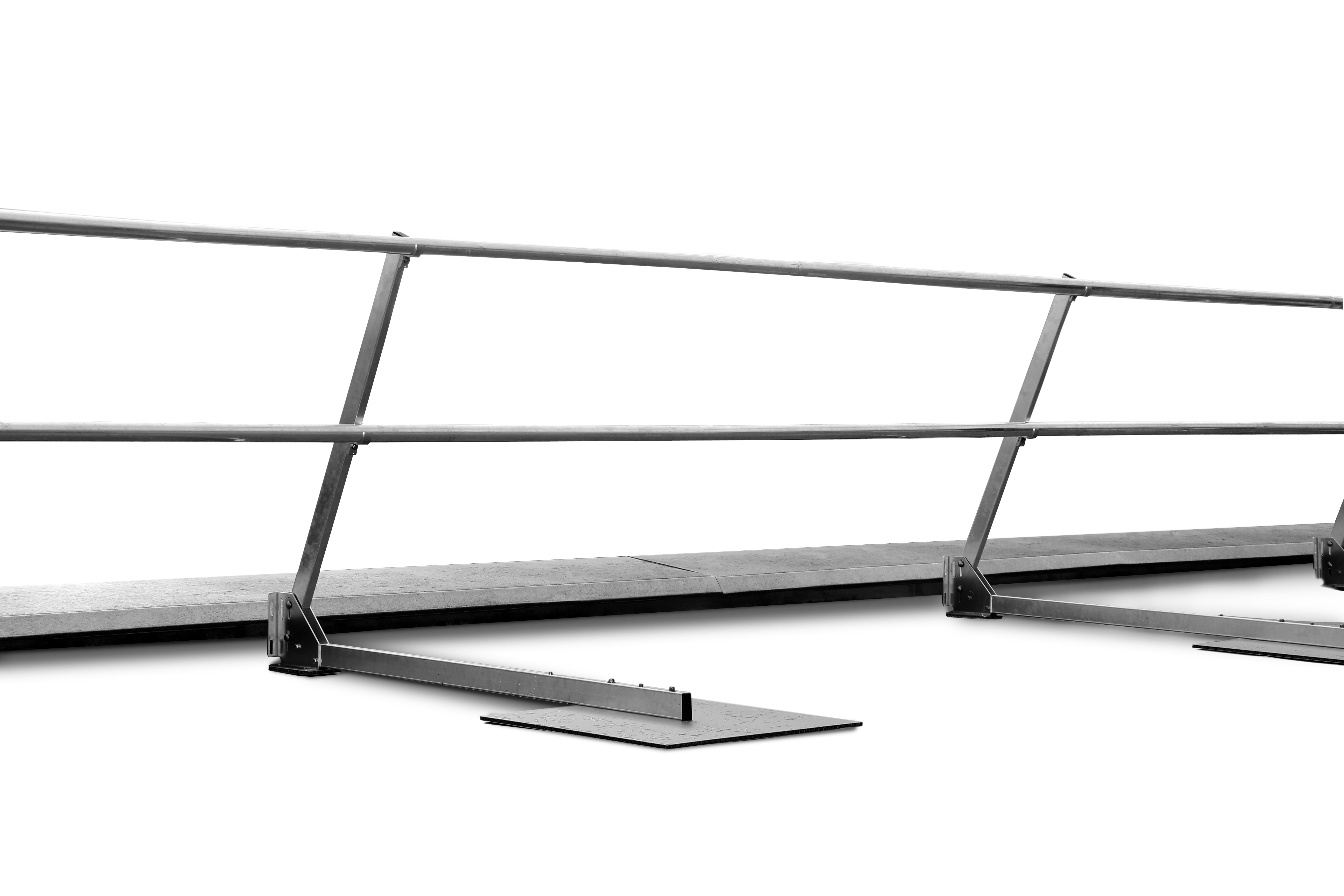 Zinco Pfostenmodul mit lastaufn. Platte für Fallnet ASG Arbeitsschutzgeländer