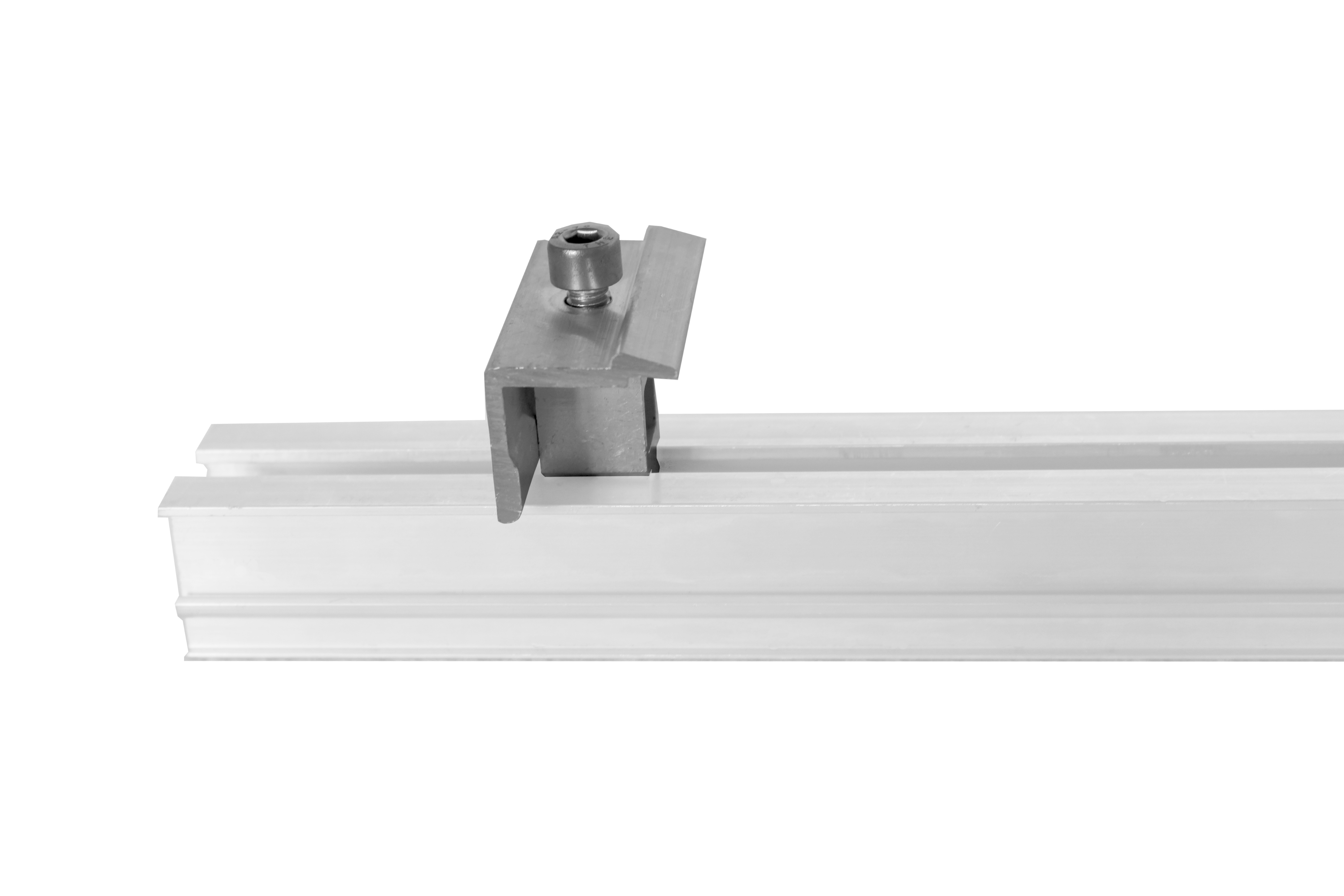 Zinco PV-Modul-Randklemme Alu natur für Modulrahmenhöhe von 30 mm bis 40 mm