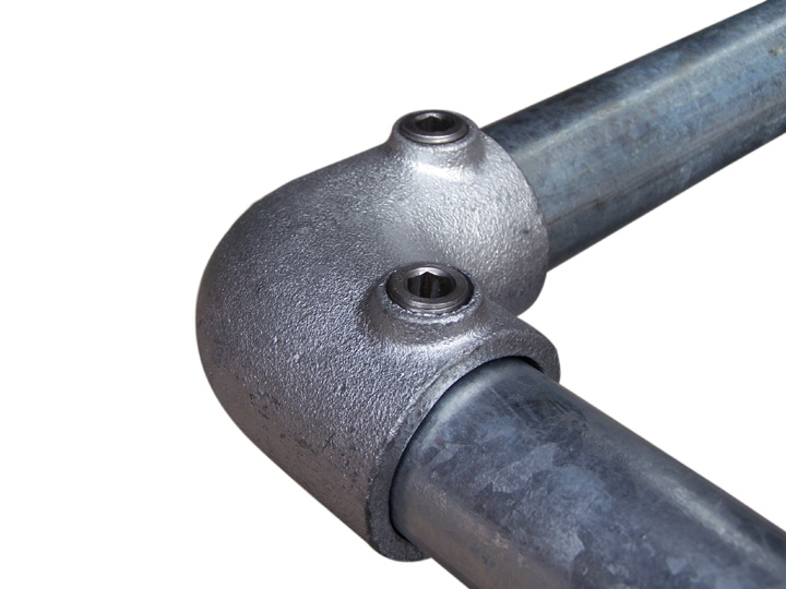 Zinco Eckverbinder für Handlauf gegossen und feuerverzinkt