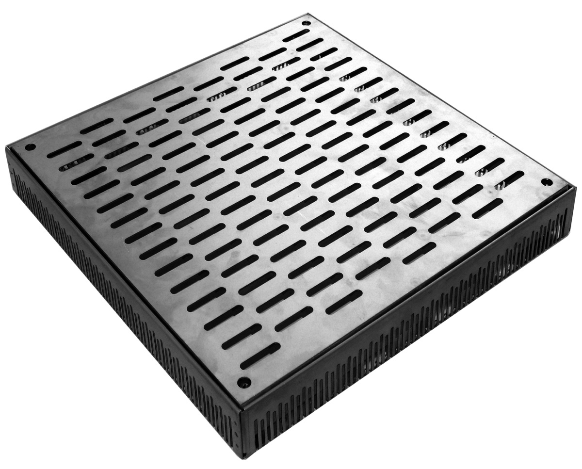 Zinco Terrassenrost TR-H 40 x 40-E, Edelstahl, Langlochschlitzung,  HV 65-95