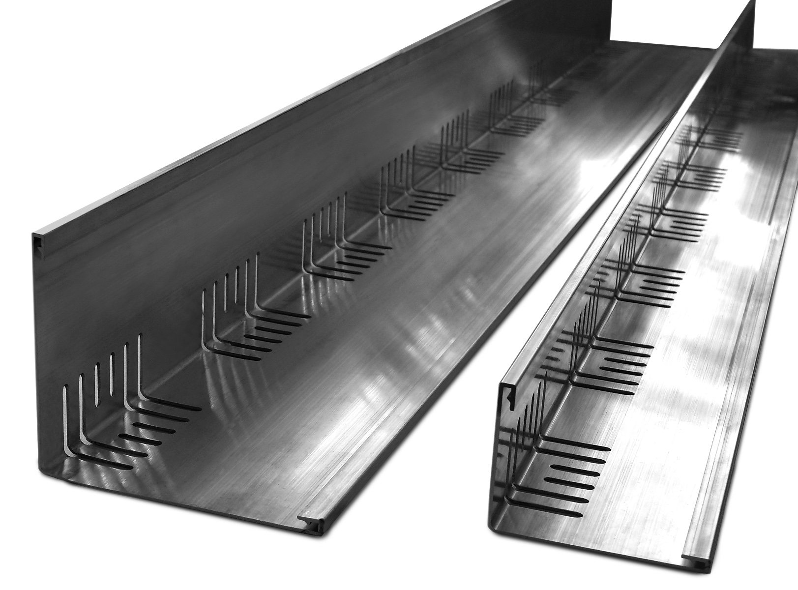 Zinco Kiesleiste KL 60/80 Höhe 60/80 mm, Länge 2 m, Aluminium