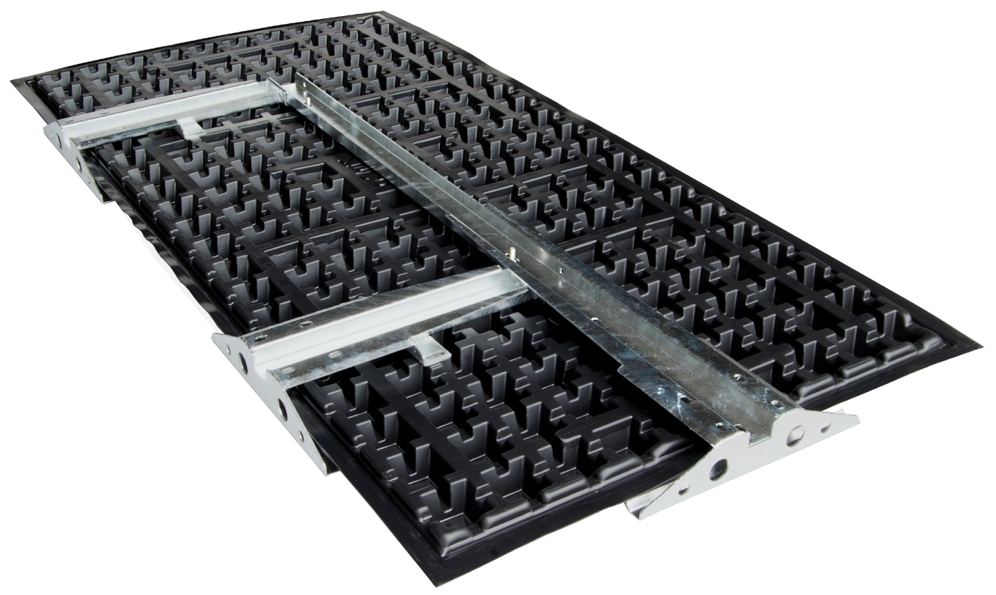 Zinco Geländerbasis GB-Eck Rechts, mit drei Pfostenaufnahmen