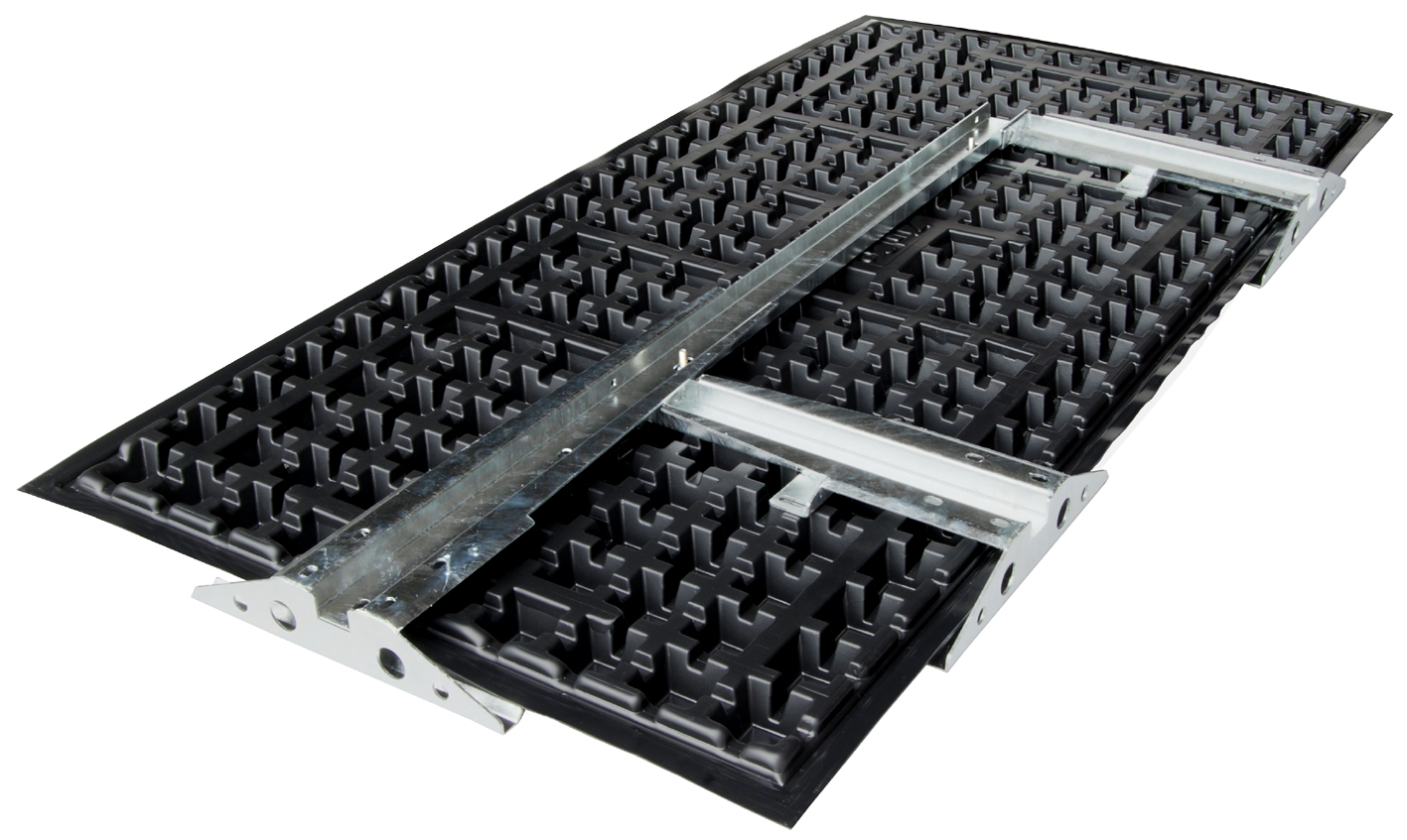 Zinco Geländerbasis GB-Eck Links, mit drei Pfostenaufnahmen