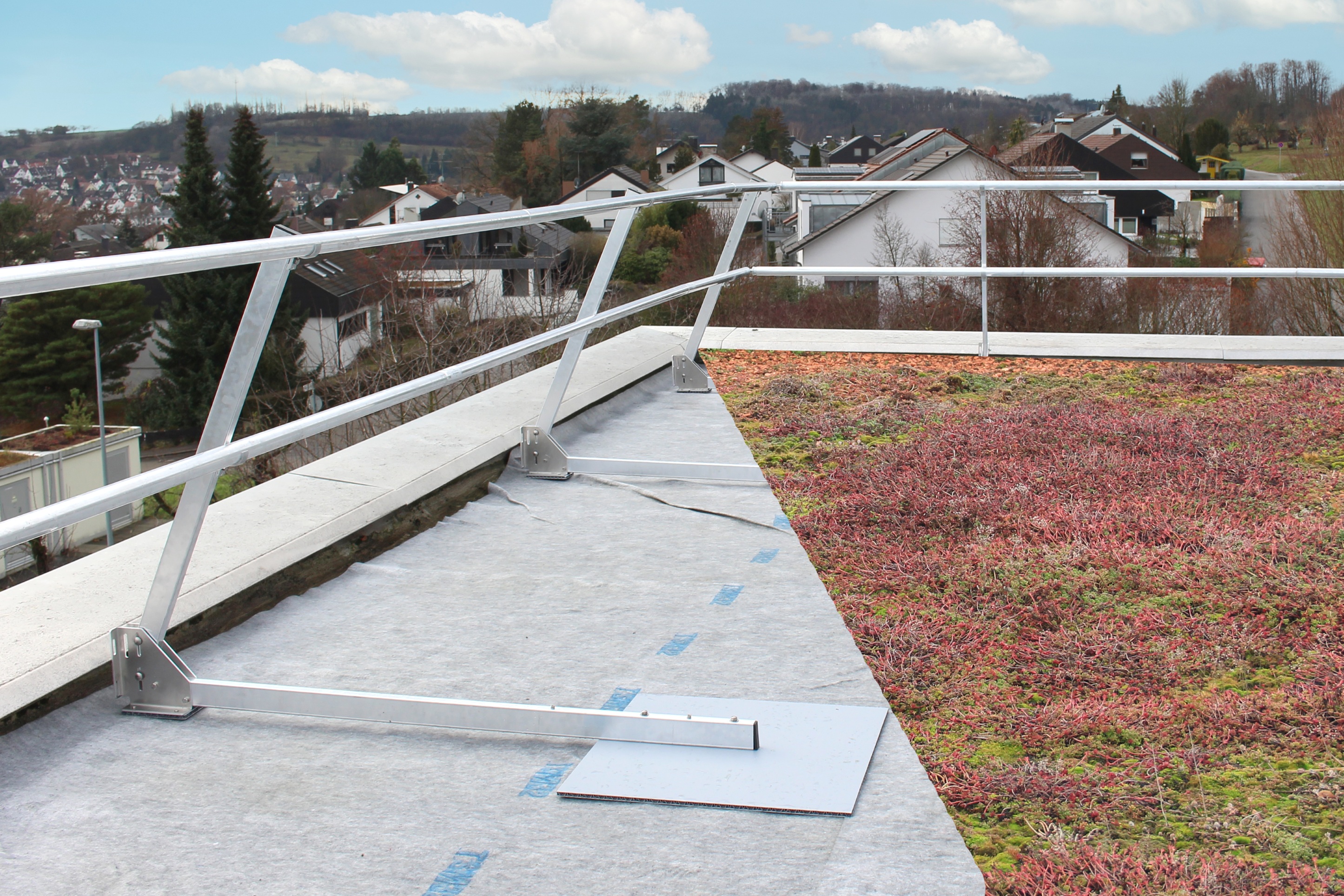 Zinco Geländerholm/Zwischenholm für Fallnet ASG Arbeitsschutzgeländer L= 2m