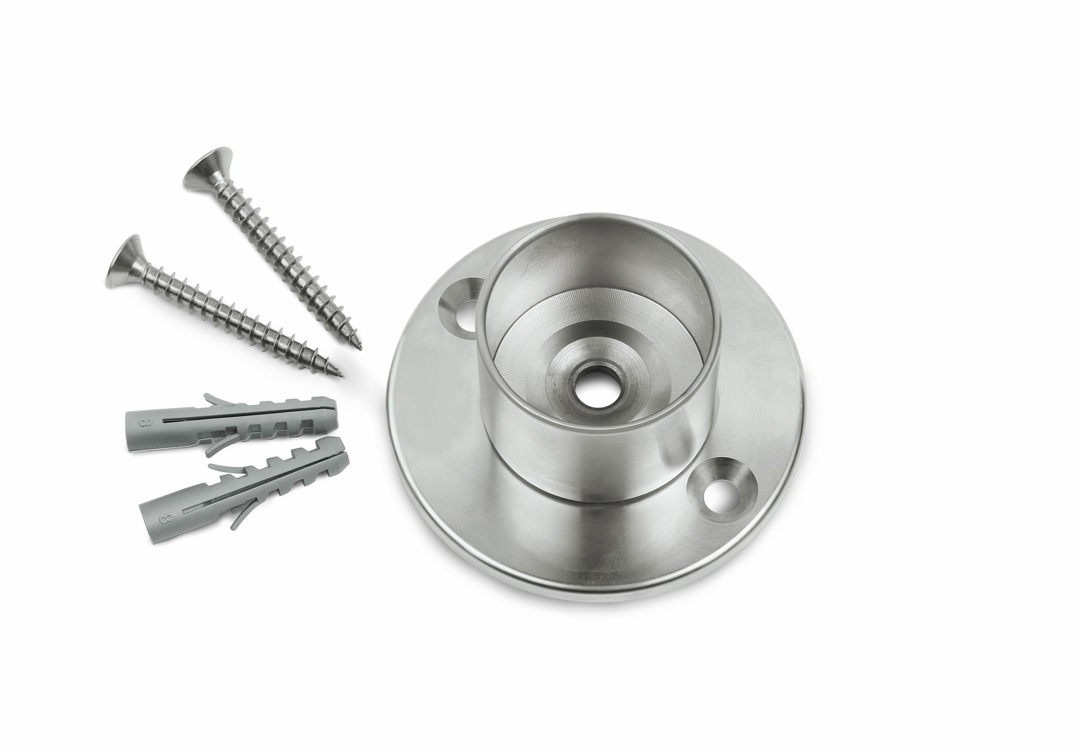 Zinco Wandanschluß für Geländer-Handlauf 40 mm