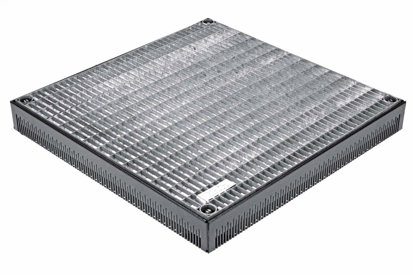 Zinco Terrassenrost TR-H 50 x 50, höhenverstellbar von 65 bis 95 mm