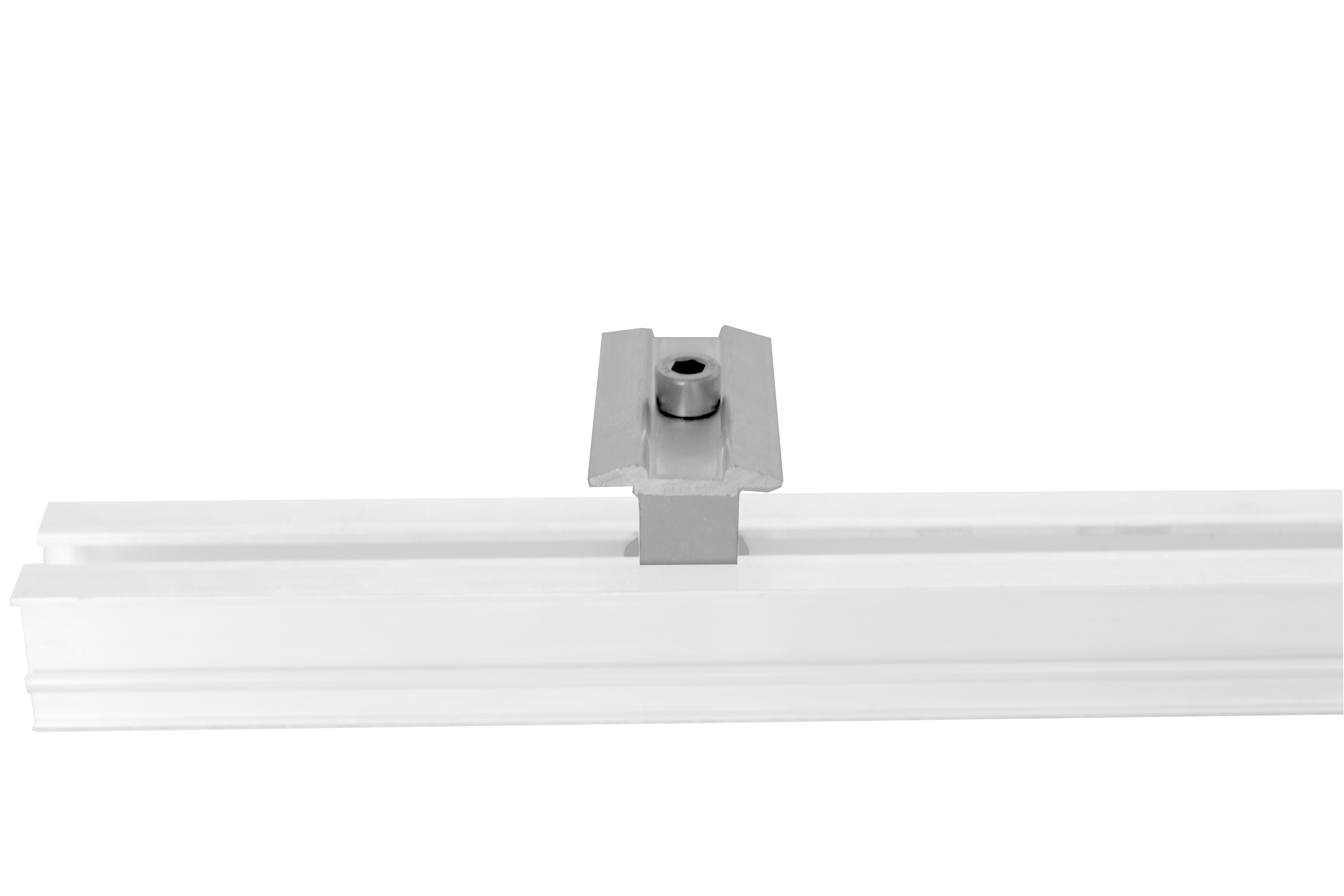 Zinco PV-Modul-Mittelklemme Alu natur für Modulrahmenhöhe von 30 mm bis 40 mm