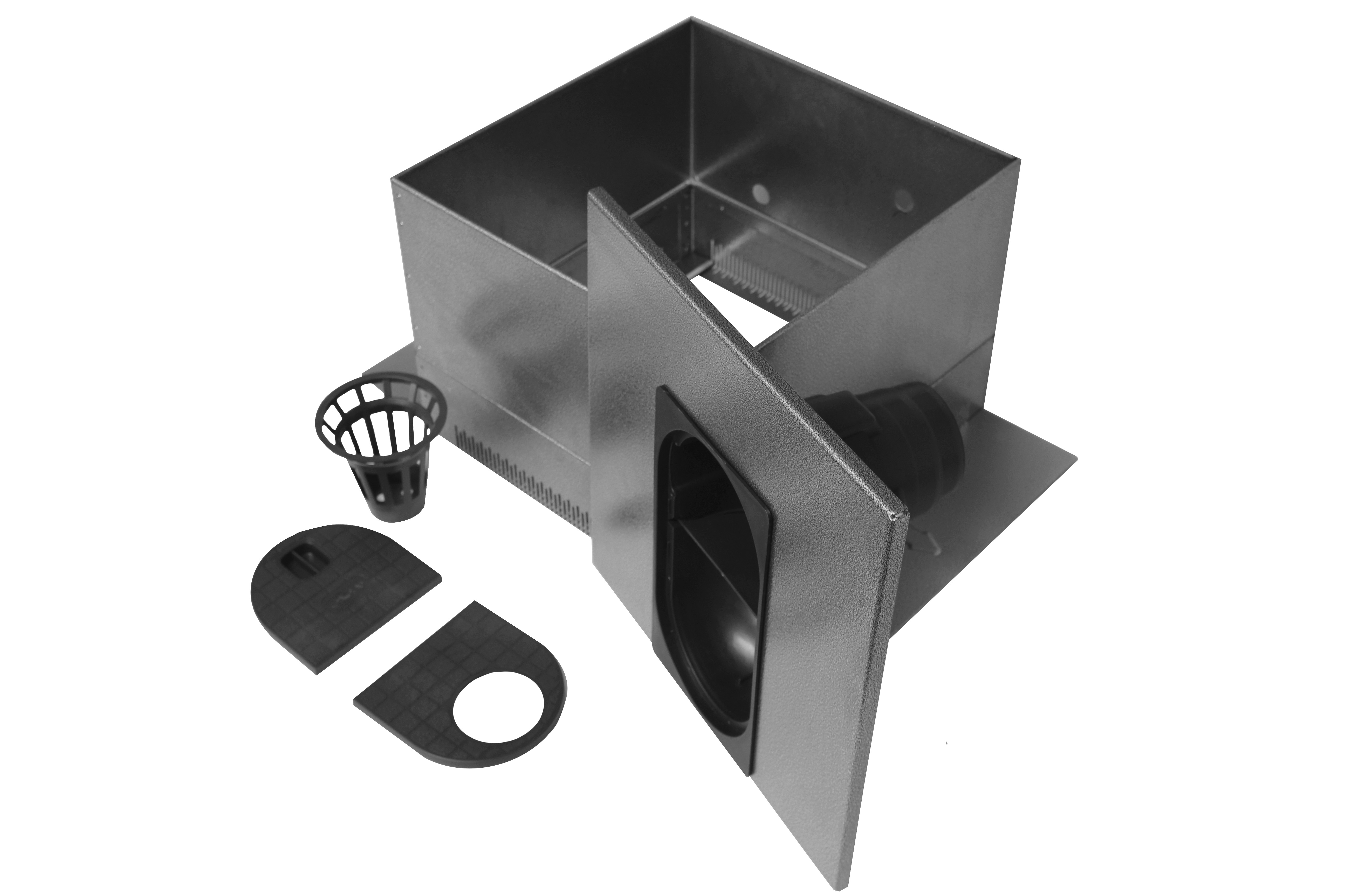 Zinco Kaskaden-Kontrollschacht KKS 30/40 zum Anschluss von Regenfallrohren