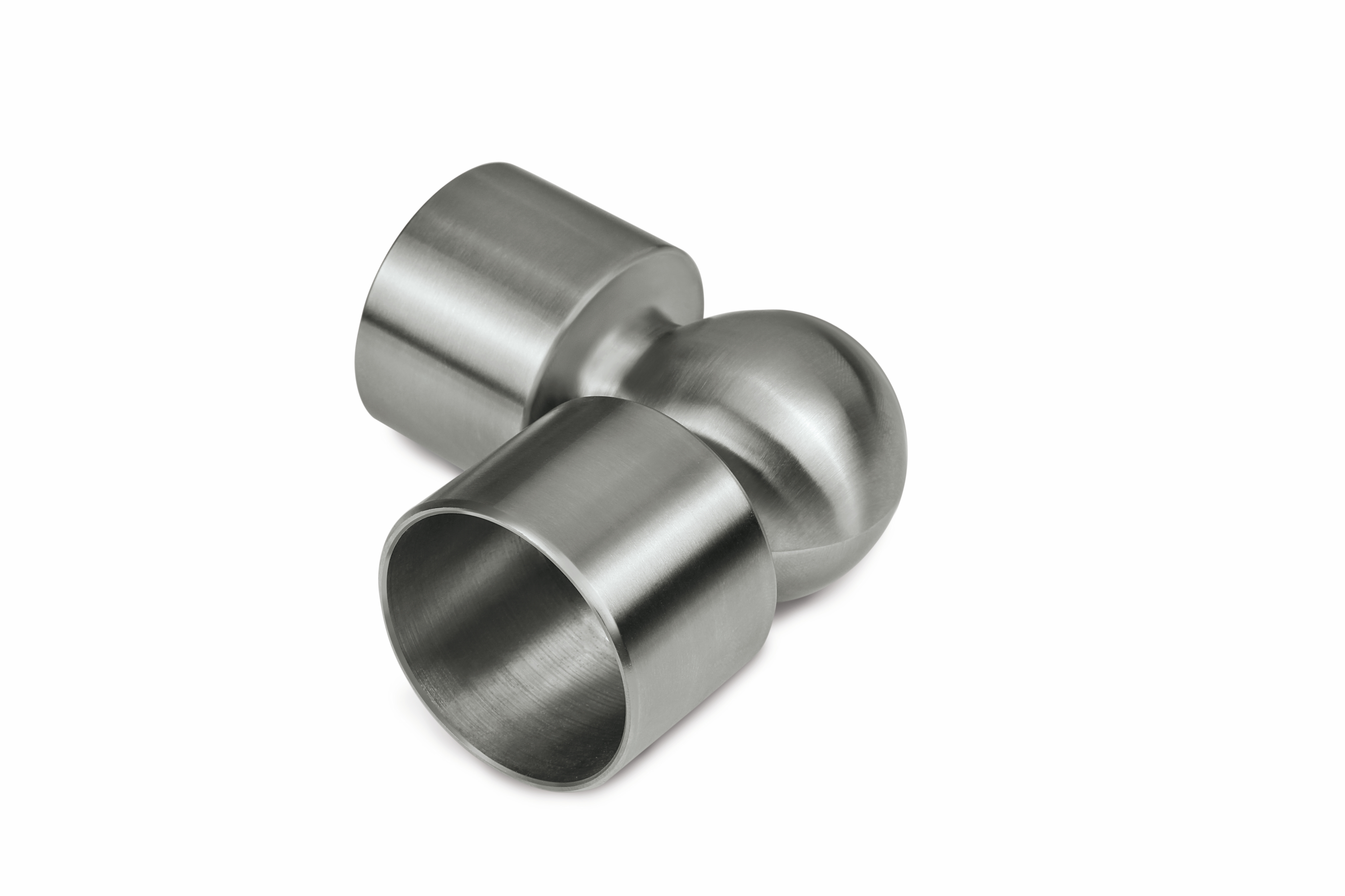 Zinco Eckverbinder aus Edelstahl, passend für Geländer-Handlauf