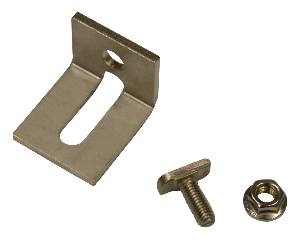 Zinco Edelstahlwinkel für KP 40/40 aus Edelstahl, 4 mm inkl. Langloch, 47x35 mm